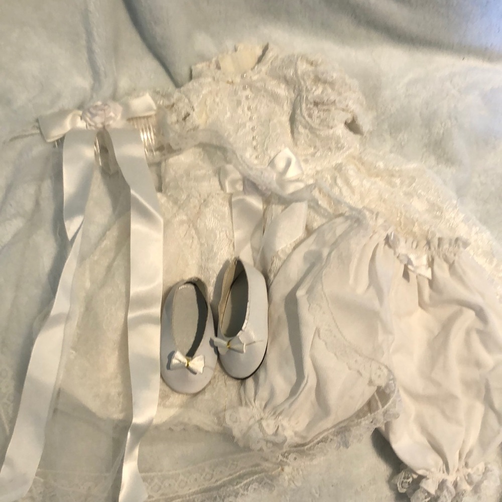 18”inch doll first communion dress.